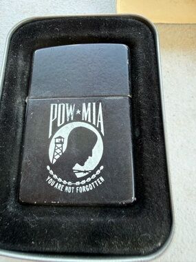 Zippo POW*MIA black original. With original packaging